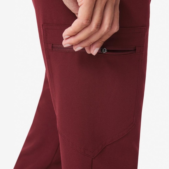 Figs Pants & Jumpsuits Figs Burgundy Zamora Jogger Scrub Pants